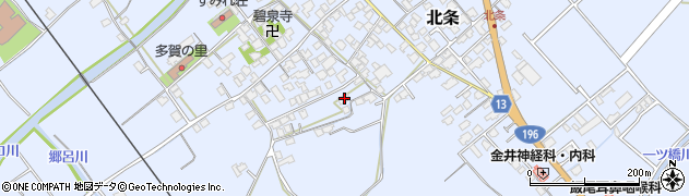 愛媛県西条市北条508周辺の地図