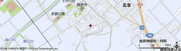 愛媛県西条市北条515周辺の地図