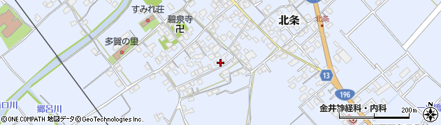 愛媛県西条市北条507周辺の地図