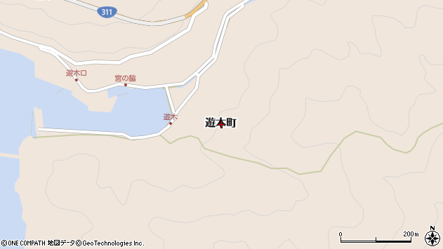 〒519-4205 三重県熊野市遊木町の地図