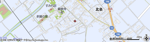 愛媛県西条市北条528周辺の地図