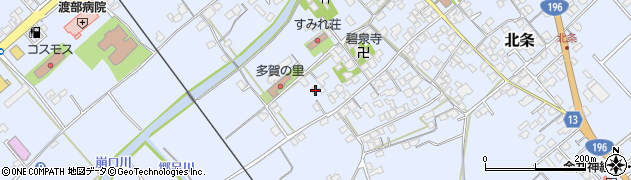 愛媛県西条市北条263周辺の地図