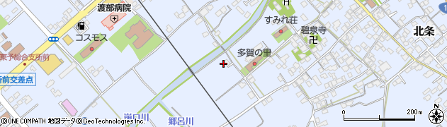 愛媛県西条市北条214周辺の地図