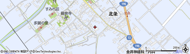 愛媛県西条市北条616周辺の地図