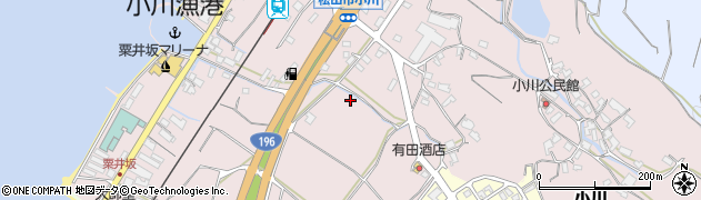 愛媛県松山市小川周辺の地図