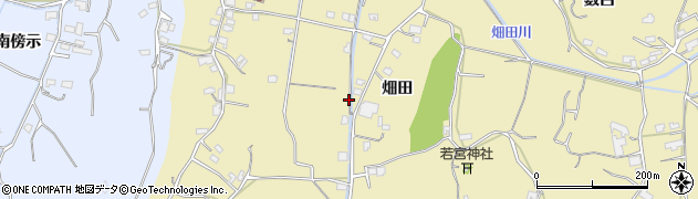 徳島県阿南市下大野町畑田周辺の地図
