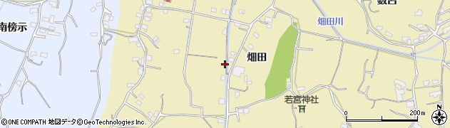 徳島県阿南市下大野町（畑田）周辺の地図