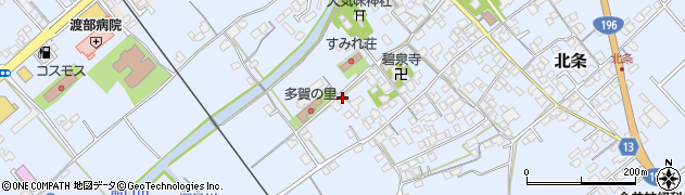 愛媛県西条市北条229周辺の地図