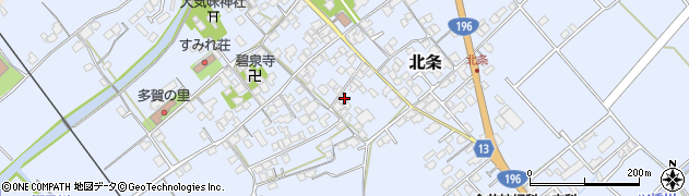 愛媛県西条市北条620周辺の地図