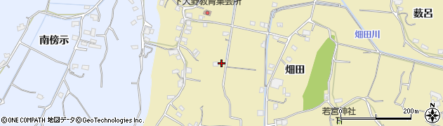 徳島県阿南市下大野町畑田375周辺の地図