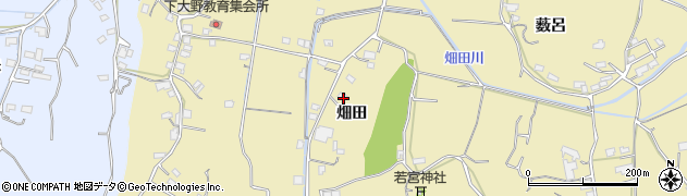 徳島県阿南市下大野町畑田216周辺の地図