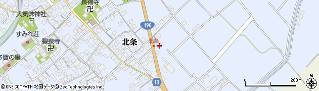 愛媛県西条市北条739周辺の地図