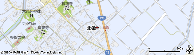 愛媛県西条市北条637周辺の地図