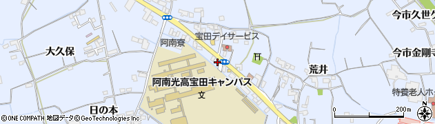 徳島県阿南市宝田町今市中新開23周辺の地図