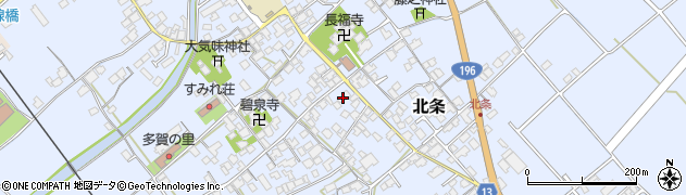 愛媛県西条市北条595周辺の地図