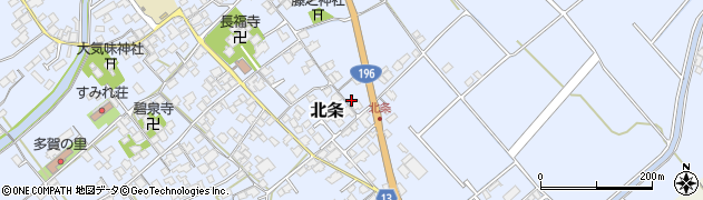 愛媛県西条市北条726周辺の地図
