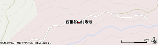 徳島県三好市西祖谷山村坂瀬周辺の地図