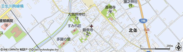 愛媛県西条市北条578周辺の地図