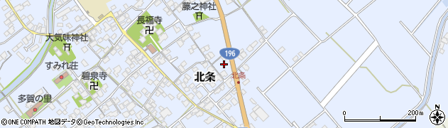 愛媛県西条市北条723周辺の地図