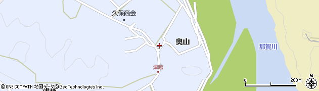 徳島県阿南市楠根町（屋敷）周辺の地図