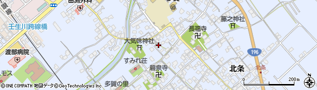 愛媛県西条市北条563周辺の地図