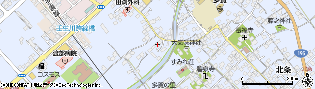 愛媛県西条市北条1702周辺の地図