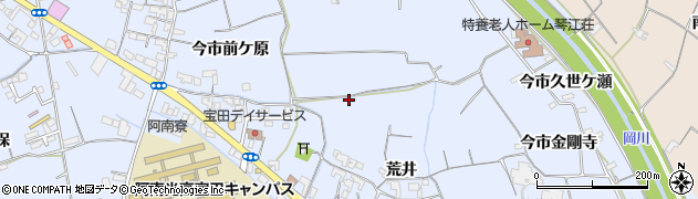 徳島県阿南市宝田町（荒井）周辺の地図