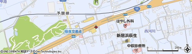 新居浜萩生郵便局 ＡＴＭ周辺の地図