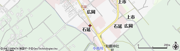 愛媛県西条市石延甲周辺の地図