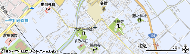 愛媛県西条市北条564周辺の地図