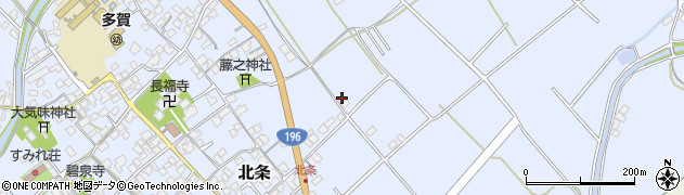愛媛県西条市北条841周辺の地図
