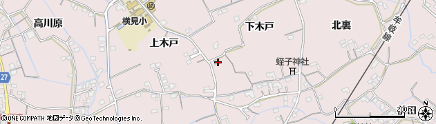 徳島県阿南市横見町上木戸2周辺の地図