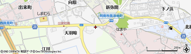 徳島県阿南市向原町天羽畭58周辺の地図