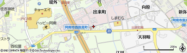 阿南タクシー周辺の地図