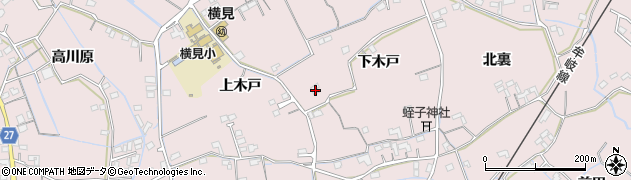 徳島県阿南市横見町上木戸72周辺の地図