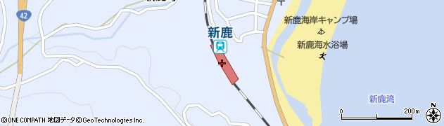 三重県熊野市周辺の地図