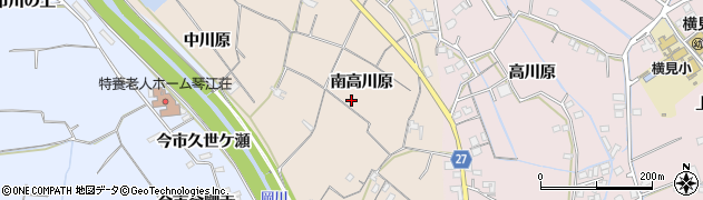 徳島県阿南市柳島町（南高川原）周辺の地図