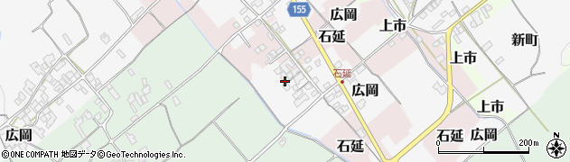 愛媛県西条市広岡甲周辺の地図