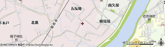 徳島県阿南市横見町（五反地）周辺の地図