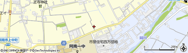 阿南勝浦線周辺の地図