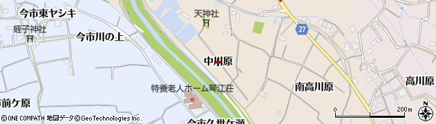 徳島県阿南市柳島町（中川原）周辺の地図
