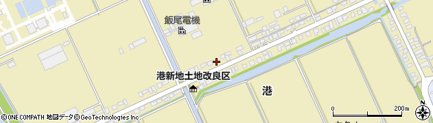 愛媛県西条市港周辺の地図