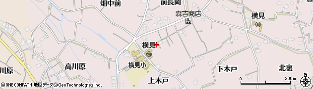 徳島県阿南市横見町上木戸52周辺の地図