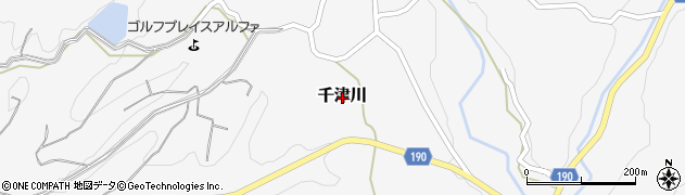 和歌山県日高郡日高川町千津川周辺の地図