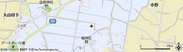 徳島県阿南市中大野町（南傍示）周辺の地図