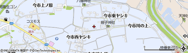 徳島県阿南市宝田町（今市中ヤシキ）周辺の地図