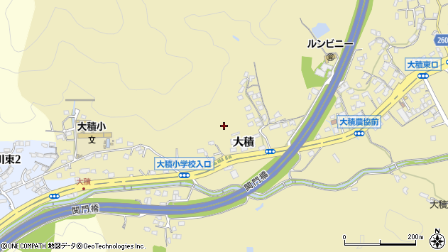 〒801-0811 福岡県北九州市門司区大積の地図