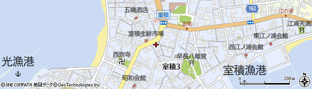山口銀行室積支店周辺の地図