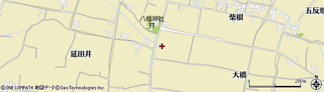 徳島県阿南市下大野町大橋周辺の地図