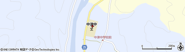 日高川町立中津中学校周辺の地図